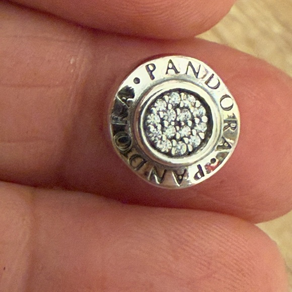 Pandora Accessories - Pandora Silver and White Sparkle Charm